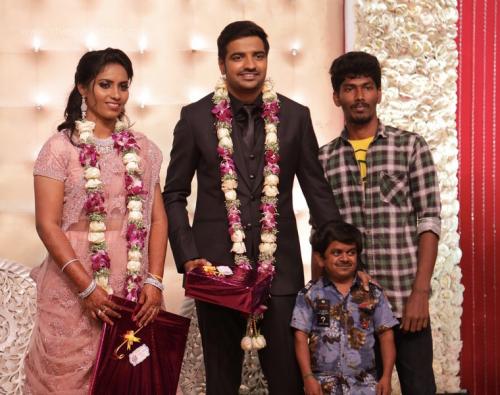 Actor Sathish - Sindhu Wedding Reception Stills 103