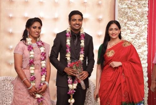 Actor Sathish - Sindhu Wedding Reception Stills 109