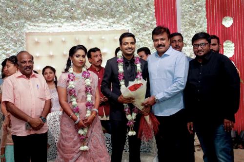 Actor Sathish - Sindhu Wedding Reception Stills 21