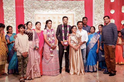 Actor Sathish - Sindhu Wedding Reception Stills 56