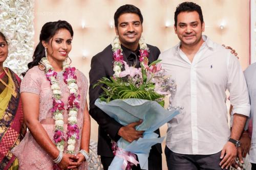 Actor Sathish - Sindhu Wedding Reception Stills 76