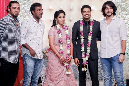 Actor Sathish - Sindhu Wedding Reception Stills 80