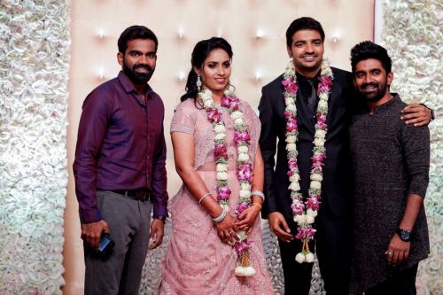 Actor Sathish - Sindhu Wedding Reception Stills 88