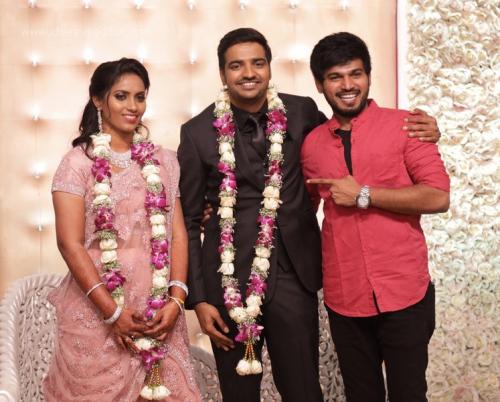 Actor Sathish - Sindhu Wedding Reception Stills 94