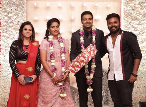 Actor Sathish - Sindhu Wedding Reception Stills 95