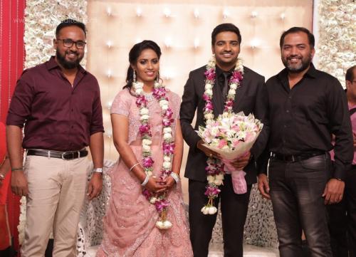 Actor Sathish - Sindhu Wedding Reception Stills 98